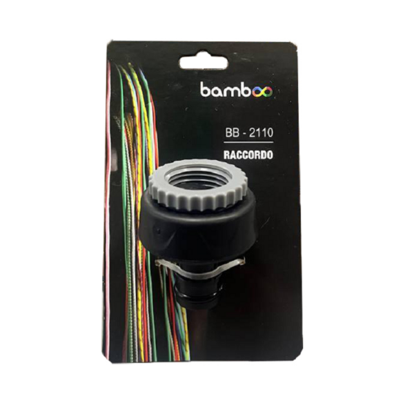 Adattatore Presa per Rubinetti Bamboo da ¾ + Riduzione a ½ Nylon | RR Italia